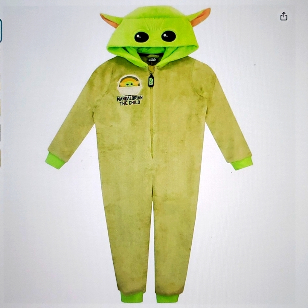 NWT: DISNEY "STAR WARS MANDALORIAN" KIDS HOODED BLANKET SLEEPER